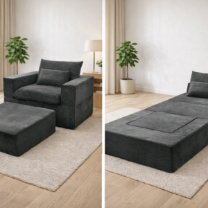 magisofa ss 1210 modular sofa set with ottoman – high density foam, corduroy fabric, comfortable and space saving design