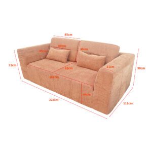 magisofa ss 1213 modular sectional sofa – high density foam vacuum compressed sofa, corduroy fabric, no assembly required