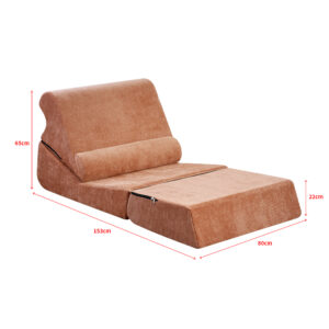 magisofa folding sofa ss 1203 – modular sofa bed with high density foam, corduroy fabric, space saving design