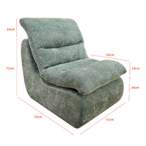 magisofa ss 1212 adjustable lounge chair – high density foam, corduroy fabric, relaxation chair for living room