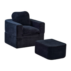 magisofa ss 1206 modular sofa with ottoman – high density foam, corduroy fabric, space saving design for small spaces