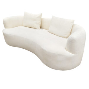 magisofa ss 1209 curved sectional sofa – elegant design with high density foam and soft corduroy fabric for ultimate comfort