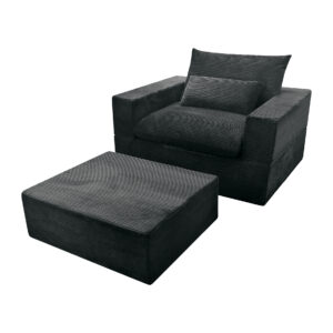 magisofa ss 1210 modular sofa set with ottoman – high density foam, corduroy fabric, comfortable and space saving design