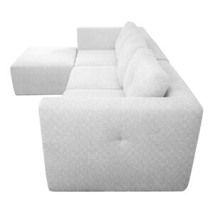 magisofa ss 1211 modular l shape corner sectional sofa | soft touch fabric couch with removable cushions for living room