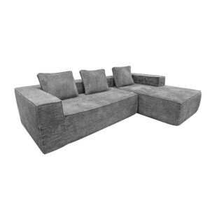 magisofa y125 separable l shaped sofa modular compressed sectional corduroy fabric
