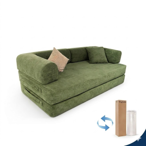 MagiSofa LS1012 Folding Sofa Bed Wholesale Polymer Compressible Sponge Vacuum Roll Packing Manufacturer