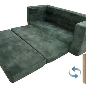 MagiSofa LS1016 Folding Sofa Bed Polymer Compressible Sponge Sleeper Couch Factory Vacuum Roll Packing