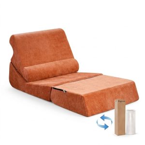 MagiSofa Folding Sofa SS-1203 – Modular Sofa Bed with High-Density Foam, Corduroy Fabric, Space-Saving Design