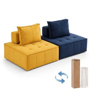 Compressed Sofa 2-Seat Modular Fabric | MagiSofa