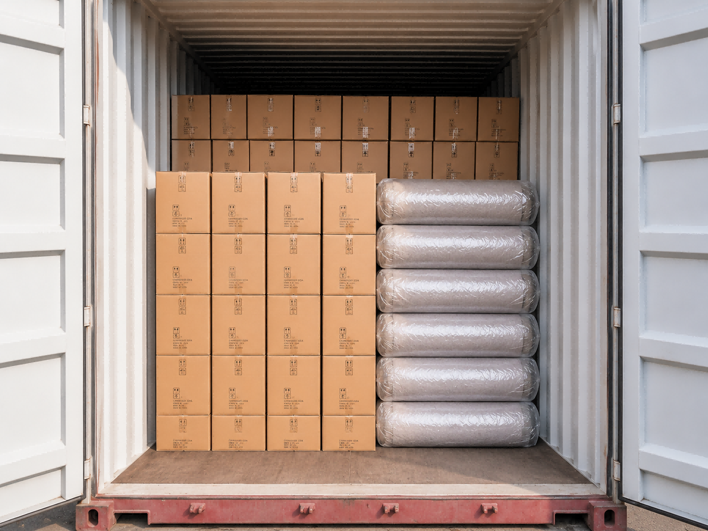 More sofas per container loading advantage