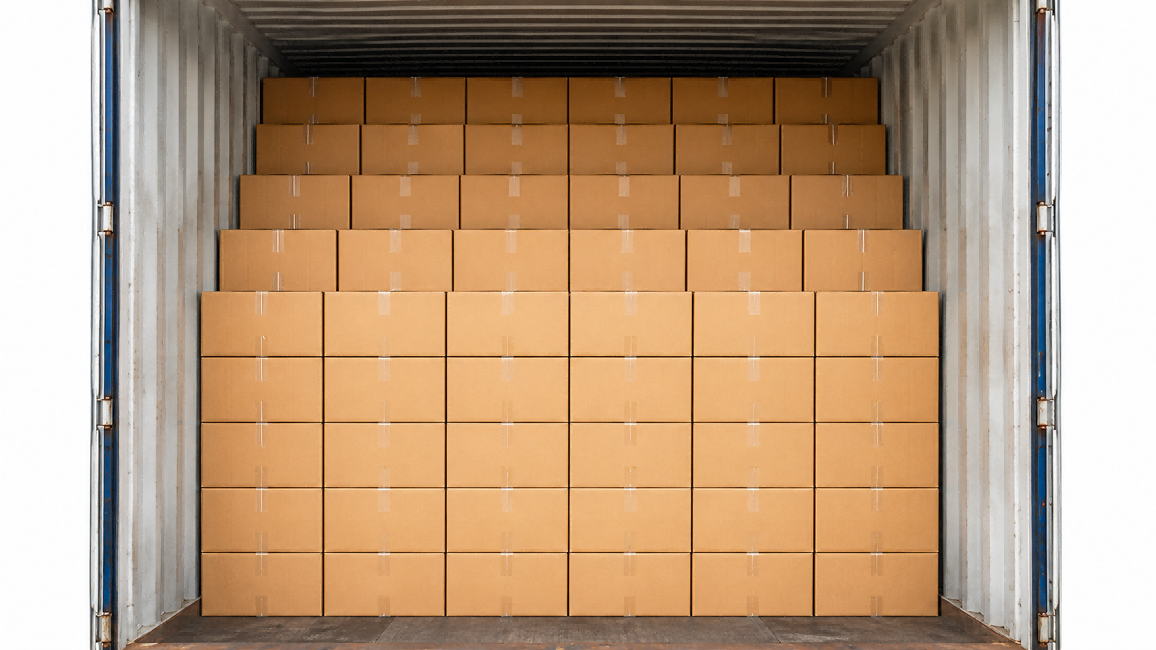 Box packing container